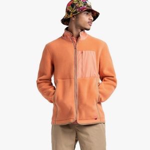Herschel Supply Co Mens Sherpa Light Fleece Zip Up Jacket Size XL WORN ONCE